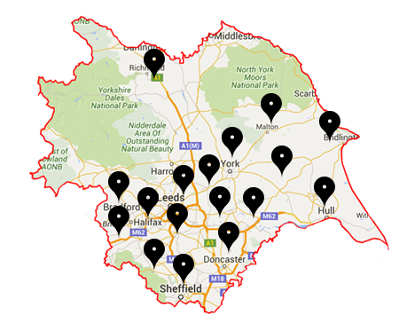 West Yorkshire Map